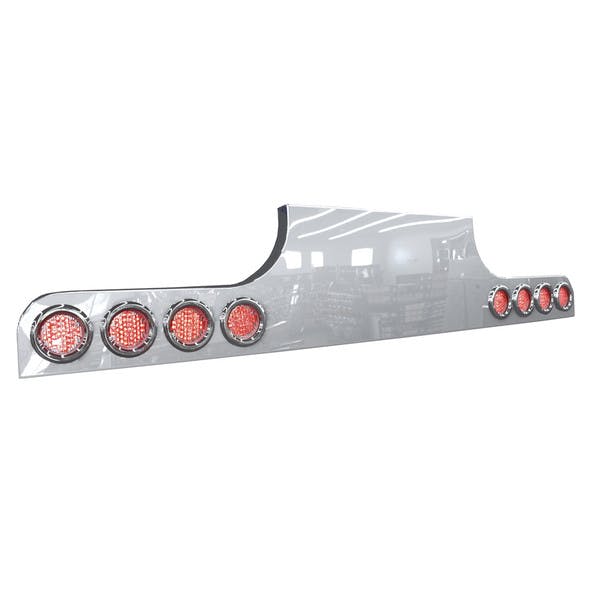94" Razored Upside Down T-Bar With 4" Light Cut Outs - Angled