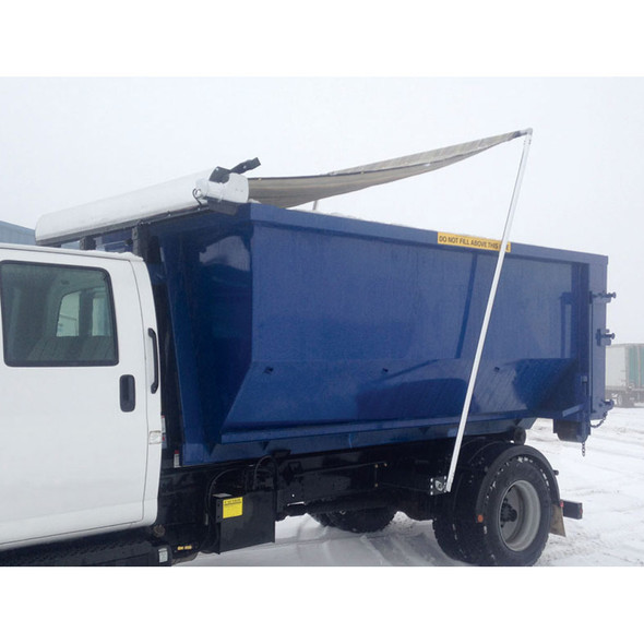 QUICK-FLIP III Automatic Roll Off Tarp System By Donovan Tarps - Driver Side