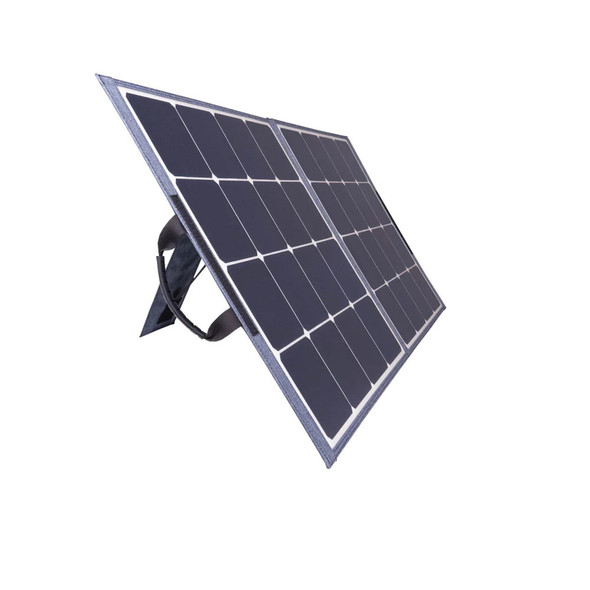 100W Folding Solar Panel By Wagan Tech - Angled