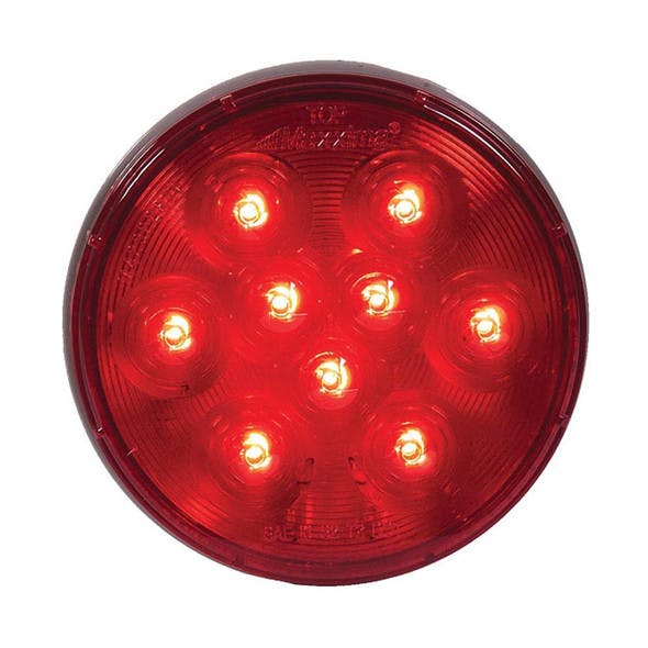 9 LED 4" Round Lightning Series Stop Turn Tail Light By Maxxima
