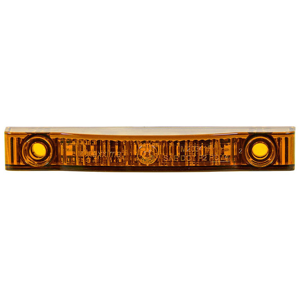 7 LED 4" Rectangular Low Profile Combination Clearance Marker Light By Maxxima- Amber