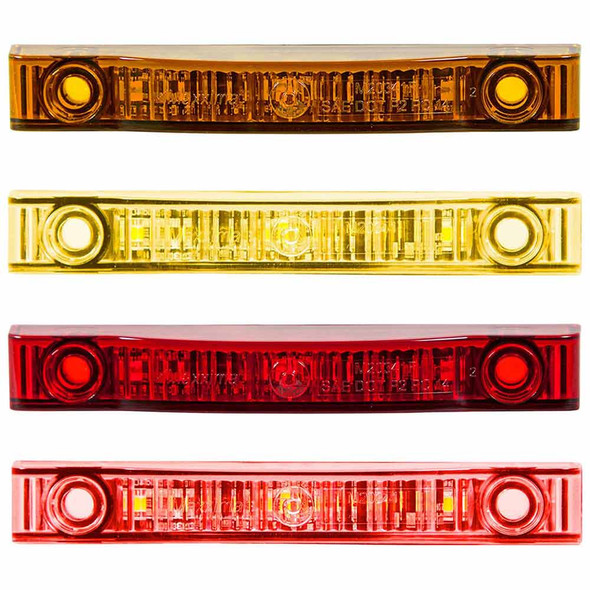 7 LED 4" Rectangular Low Profile Combination Clearance Marker Light By Maxxima - Thumbnail