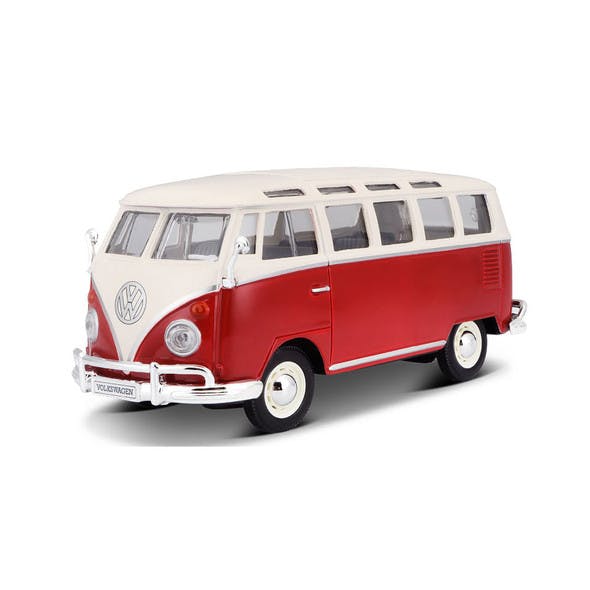 Volkswagen Van Samba In Red And White Special Edition Replica 1/25 Scale - Main