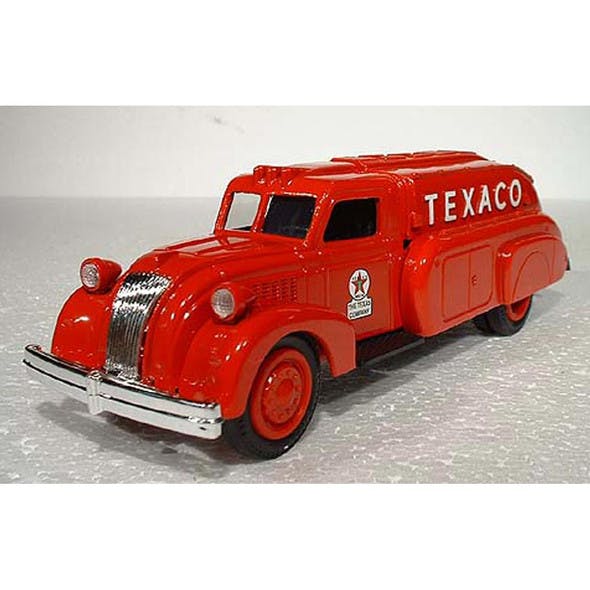 Texaco #10 1939 Dodge Airflow Tanker Truck Replica Coin Bank 1/34 Scale