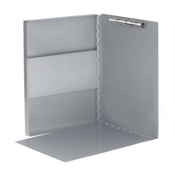 Slim Aluminum Storage Clipboard - Open