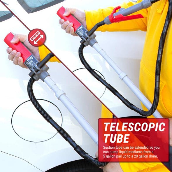 Telescopic 2.4 GPM Fuel Transfer Pump Tube