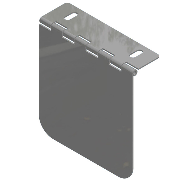 Universal Stainless Steel Hinged IFTA Permit Holders By Iowa Customs 4x4-permit panel