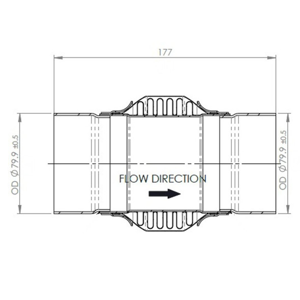 Exhaust Flex Pipe By Dinex dimensions Exhaust Flex Pipe By Dinex dimensions
