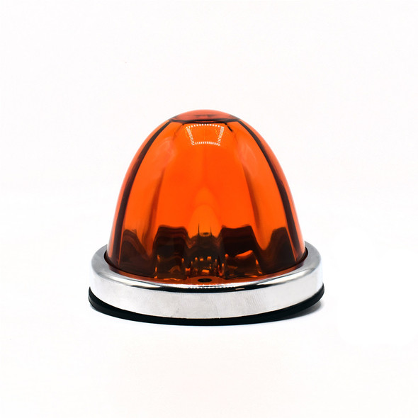 Glass Lens Watermelon LED Light By Valley Chrome - Amber