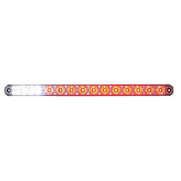 27 LED 17" Low Profile STT Light Bar With Back Up Light- Full On
