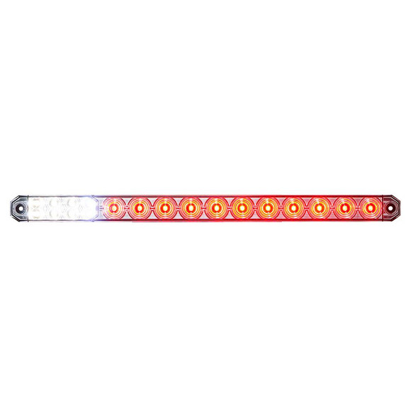 27 LED 17" Low Profile STT Light Bar With Back Up Light- Full On