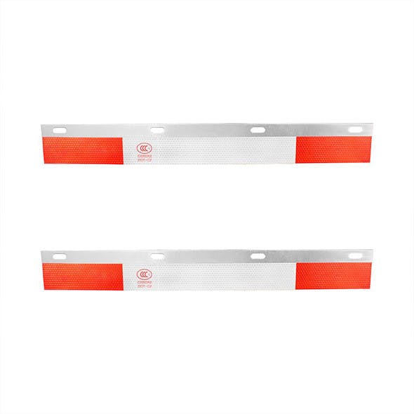 Aluminum Straight Conspicuity Reflector Top Flap Plate Pair