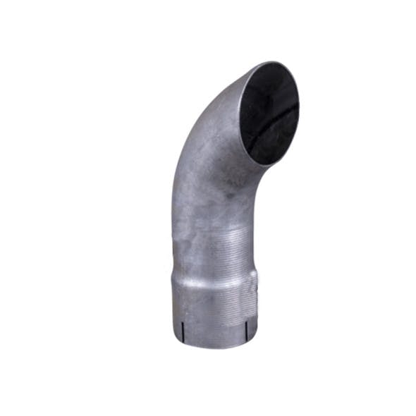 4"x12" Aluminized Curve Exhaust Stack
