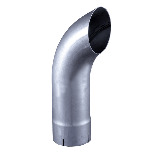 5"x 18" Curved Aluminized Exhaust Stack