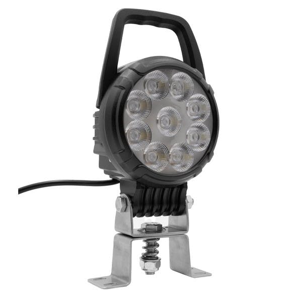 9 LED 4.6" Round Adjustable Work Light By Maxxima - Angle