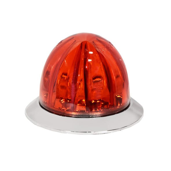  3/4" Mini Watermelon Clearance Marker Lights - Red Lens
