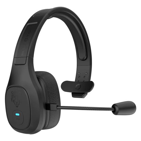 Blue Tiger Storm Wireless Bluetooth Headset in Black - Right Side