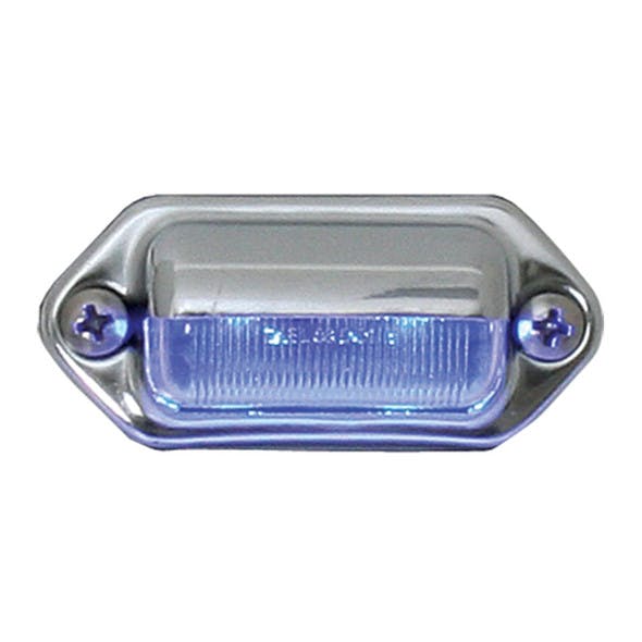2 Blue LED Step And License Plate Light