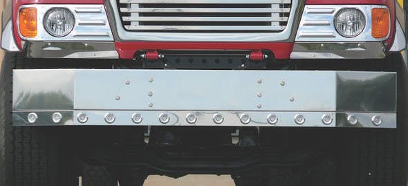 Mack GU713 Replacement Bumper With Mount Holes Only