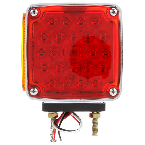 Signal- Stat LED Square PED,LH 2 Stud 2759 Red Side