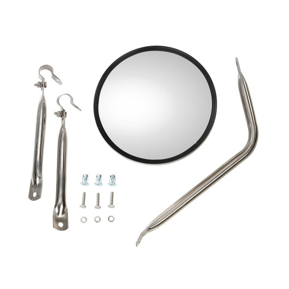 Universal Stainless Steel Convex Mirror Mount Assembly Complete