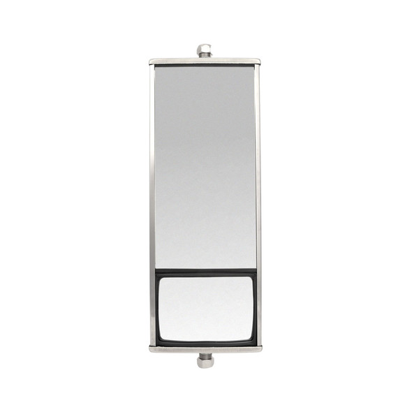 Wide Angle West Coast Mirror Stainless Steel Kit 97633 - Front