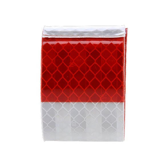 Reflective Tape 2" X 18" Strip Red White 98136 - Front