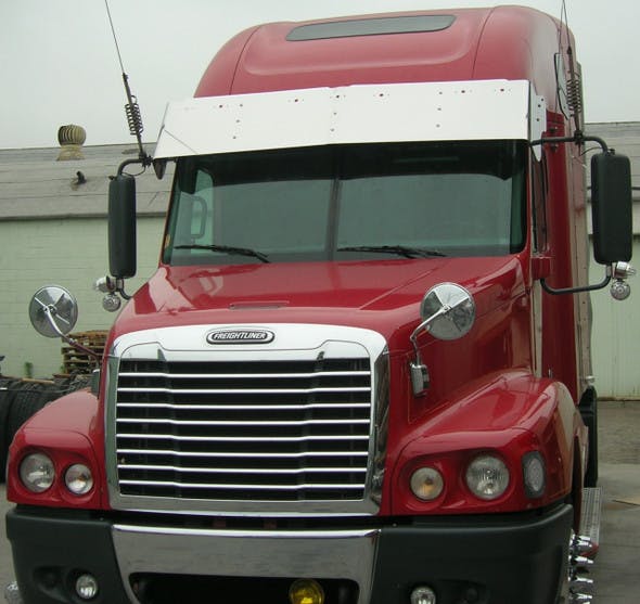 Freightliner Century 2005+ Chrome Grill With Bugscreen A17-16132-001 Installed