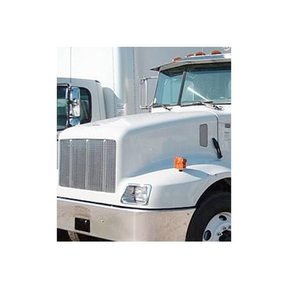 Peterbilt 330 Stainless Steel Grill Replacement Mounted