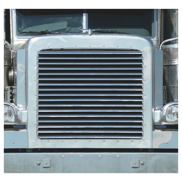 Peterbilt 388 389 Stainless Steel Grill With 17 Louver-Style Bars