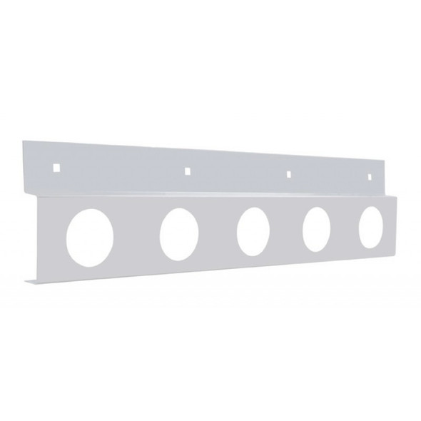 Stainless Top Mud Flap Light Bracket With Five 2" Light Cutouts