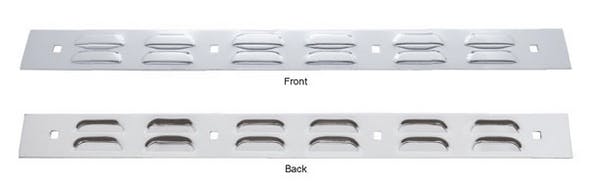 Louvered Top Mud Flap Plate 2" x 24"