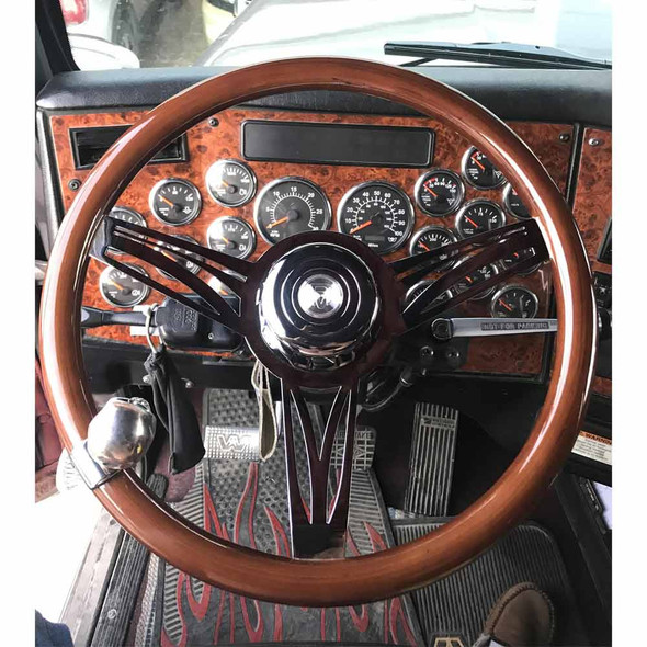 Western Star Steering Wheel Chrome 18" Classic With Hub Included 