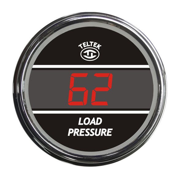 Truck Load Pressure TelTek Gauge 0-100 PSI - Red