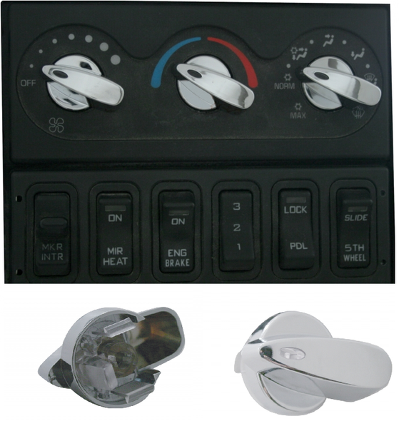 International 2005 and  Newer Chrome AC Control Knob