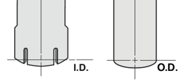 Chrome Exhaust Stack Mitred Style 7" Reduced to 5" Diagram