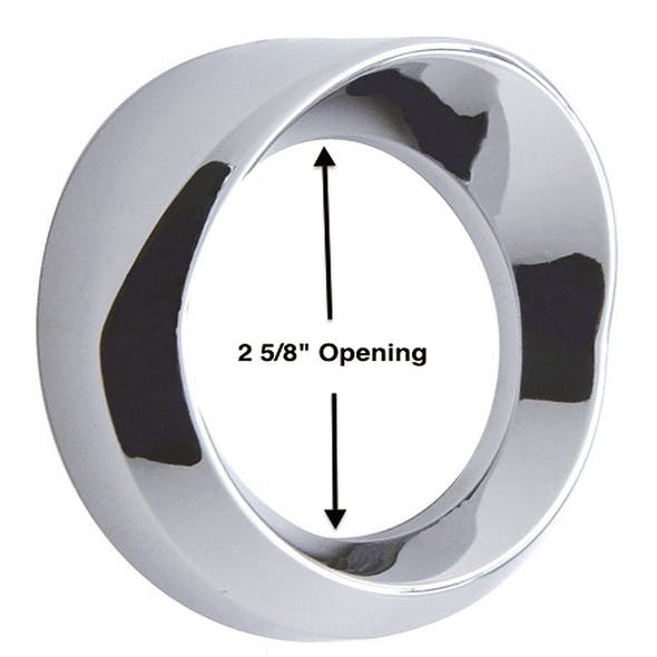 Chrome Speedometer Tachomater Gauge Cover (Dimensions)
