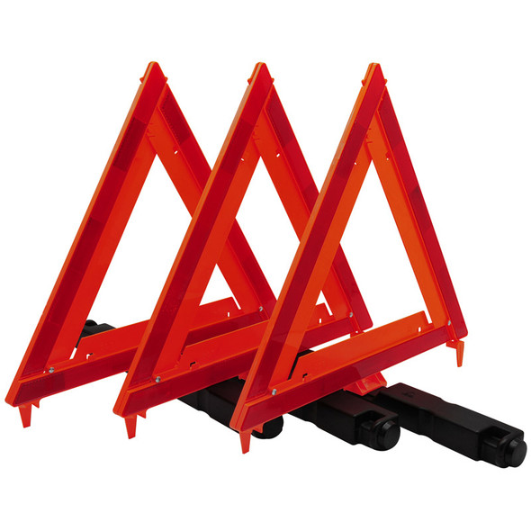 RoadPro Emergency Warning Triangle Kit with Storage Box 3 Triangles