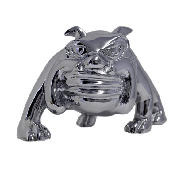 Chrome Bull Dog Hood Ornament By Grand General