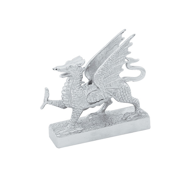 Chrome Flying Dragon Hood Ornament