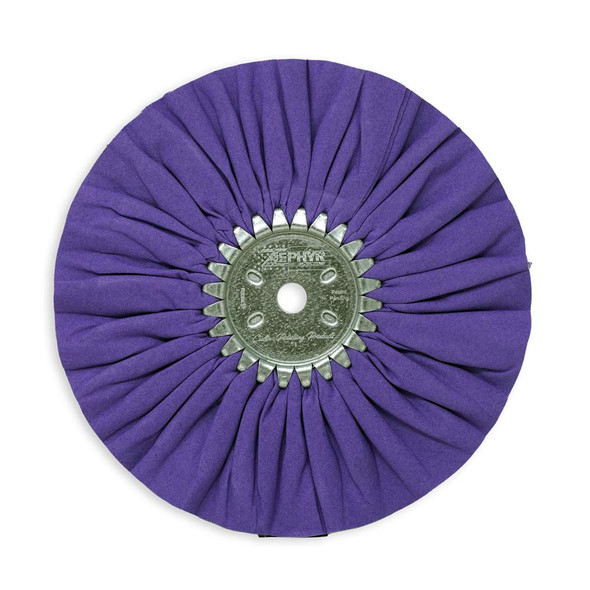 Zephyr Purple-Lea Medium Light Cutting Airway Buffing Wheel 10 Flat