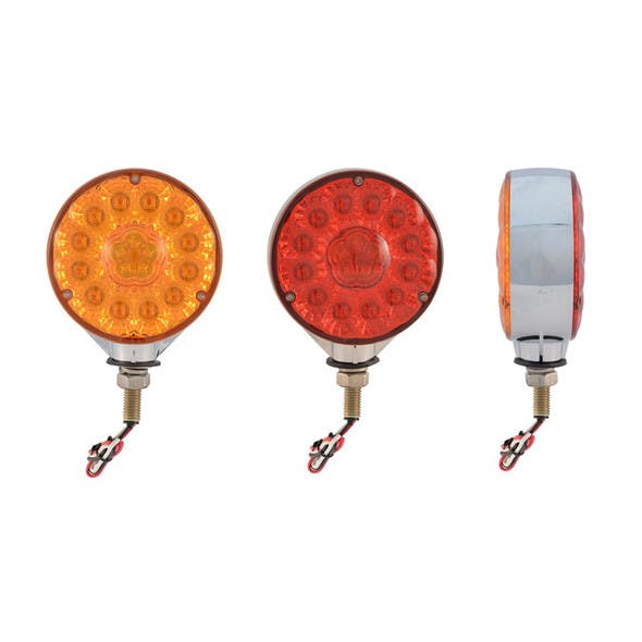 Super Diode Double Face Combination LED Amber/Red Lens