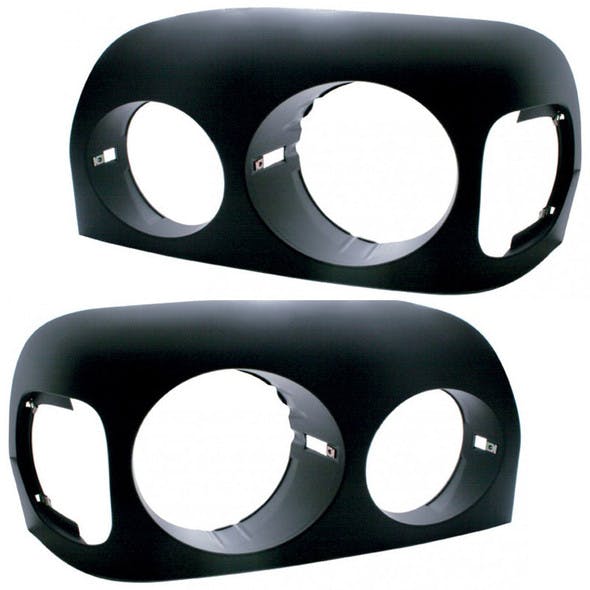 Freightliner Century Blacked Out Headlight Bezels Both Sides 2004 Earlier