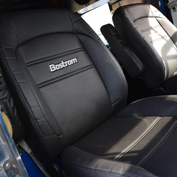 Low Profile Pro Ride Bostrom Seat Ultra Leather Black In Truck