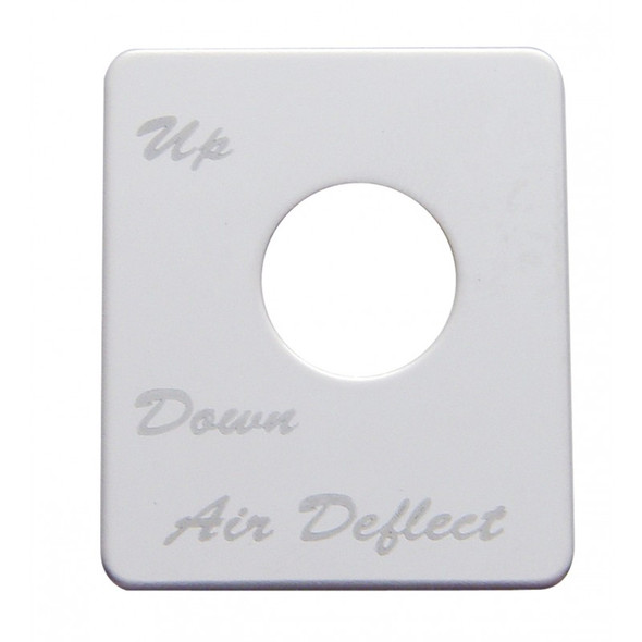 Peterbilt Stainless Steel Air Deflector Switch Plate