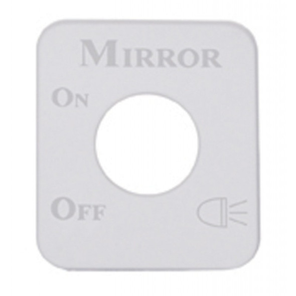 Kenworth Stainless Steel Mirror Light Switch Plate