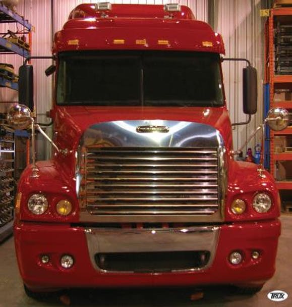 Freightliner Century Louvered Grill & Surround with Bug Shield Combination