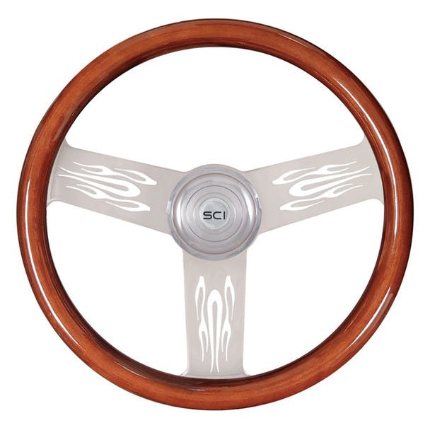 Flame 18" Steering Wheel