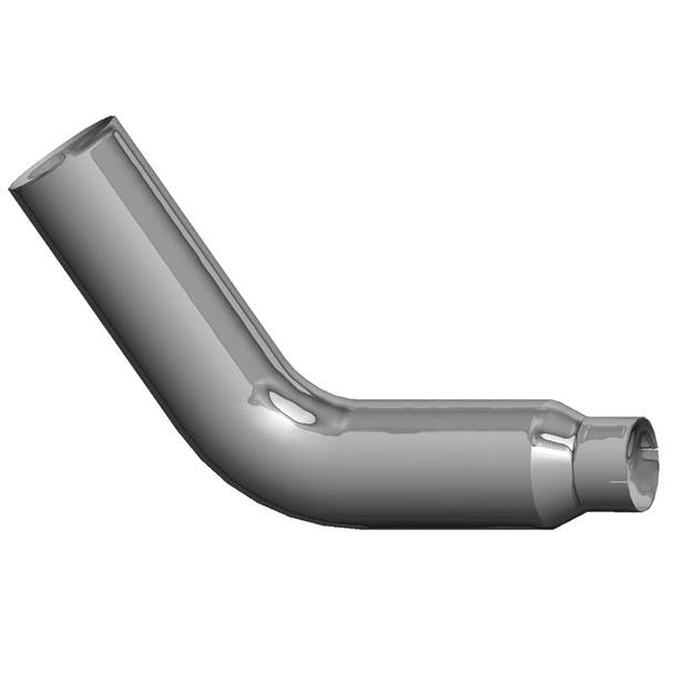 Peterbilt 379 Lincoln Chrome Exhaust Elbow 8" Reduced to 5"