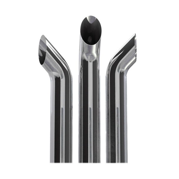 Dynaflex Chrome 5" Curved Exhaust Stack